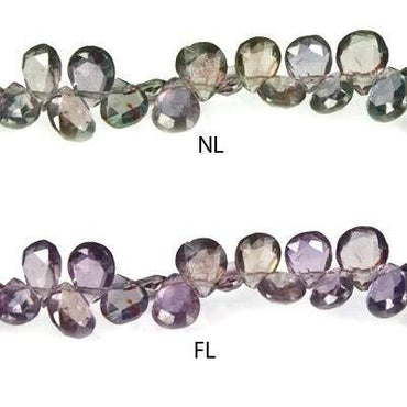 3-5mm Color Change Shongia Sapphire Pear Briolette 15 inch 20 pieces (ONLINE ORDER ONLY)