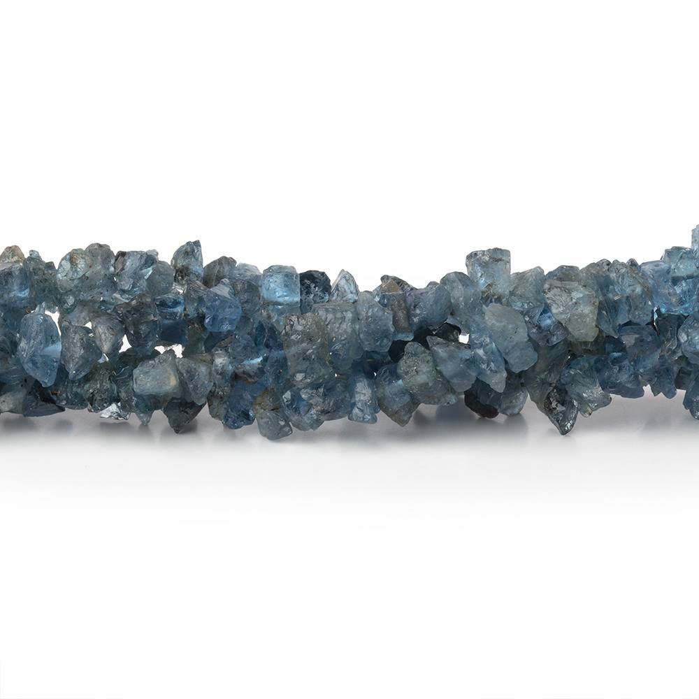 3-5mm Dark Blue Aquamarine Raw Crystal Beads 16 inch 185 pieces (ONLINE ORDER ONLY)