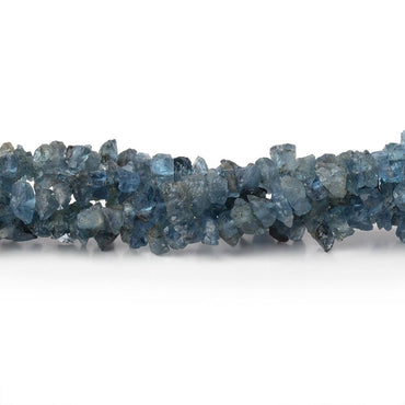3-5mm Dark Blue Aquamarine Raw Crystal Beads 16 inch 185 pieces (ONLINE ORDER ONLY)