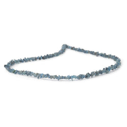 3-5mm Dark Blue Aquamarine Raw Crystal Beads 16 inch 185 pieces (ONLINE ORDER ONLY)