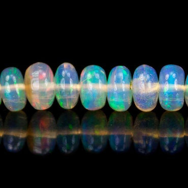 3-5mm Ethiopian Opal Plain Rondelle Beads 174 pieces (ONLINE ORDER ONLY)