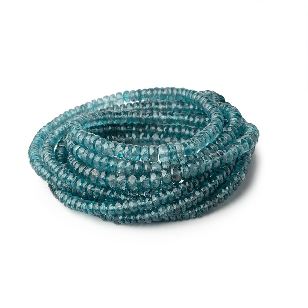 2.5-5mm Indigo Kyanite Faceted Rondelle Beads 18 inch 233 pieces AA (ONLINE ORDER ONLY)