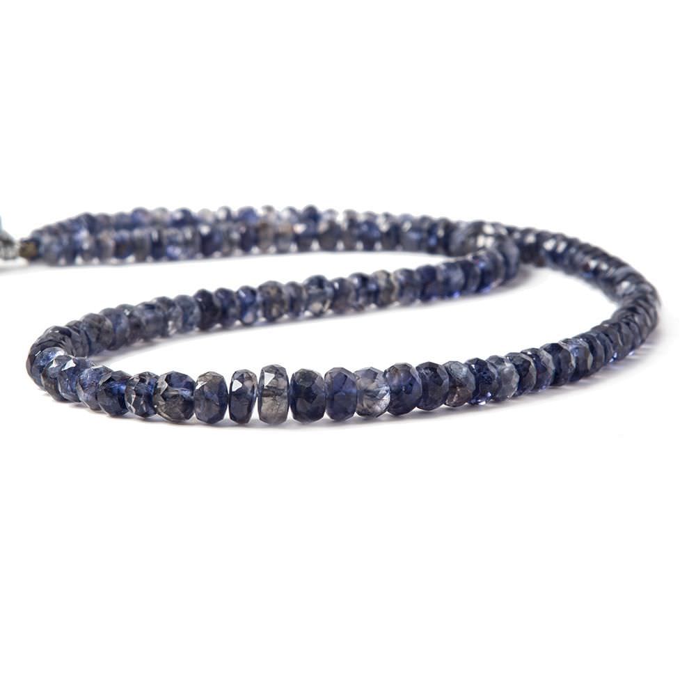 3-5mm Iolite Faceted Rondelle Beads 13 inch 130 pieces (ONLINE ORDER ONLY)