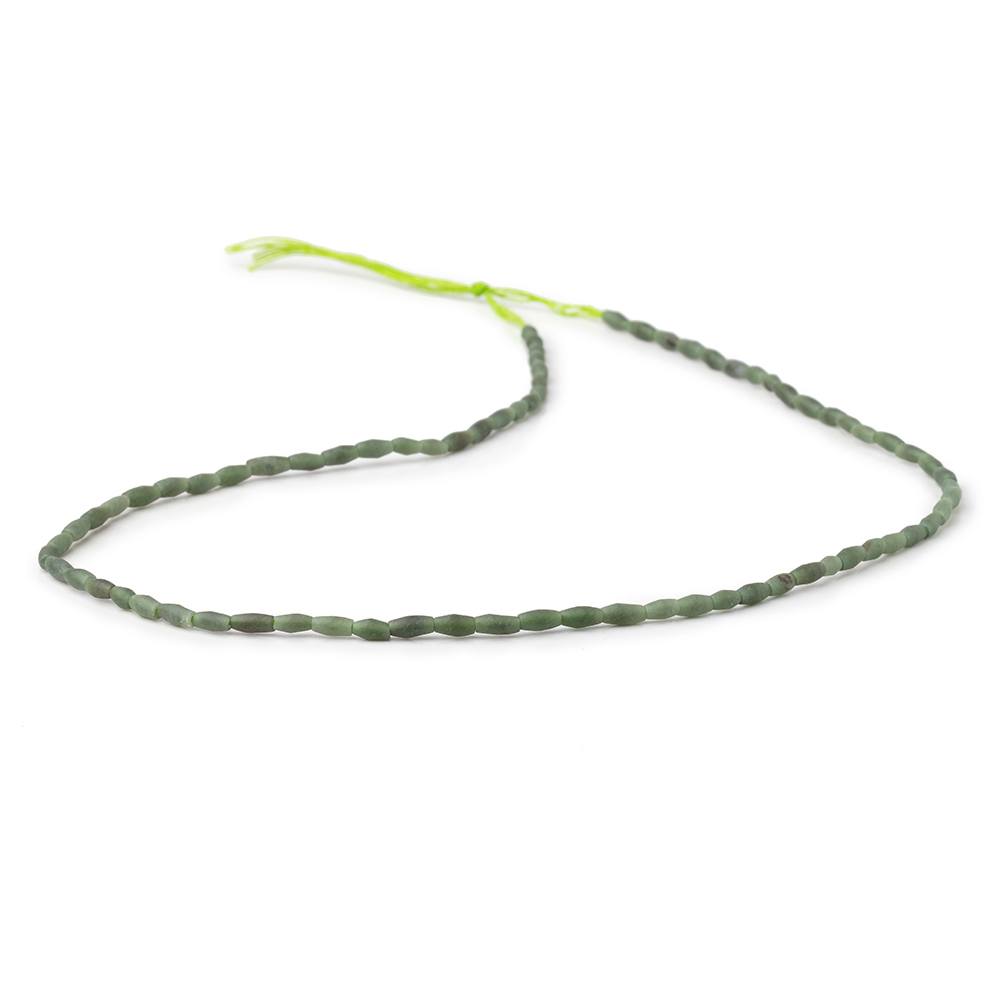 3-5mm Jade Plain Rice Beads 13 inch 75 pieces (ONLINE ORDER ONLY)