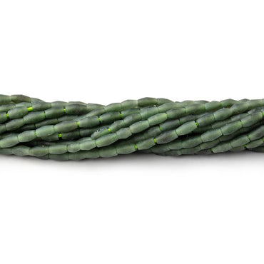 3-5mm Jade Plain Rice Beads 13 inch 75 pieces (ONLINE ORDER ONLY)