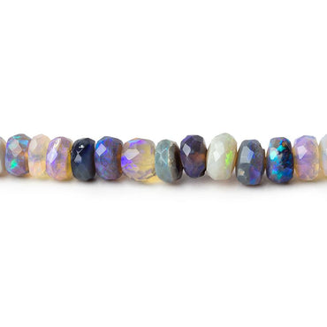 3-5mm Lilac Purple Australian Opal faceted rondelles 18 inch 205 beads AAA (ONLINE ORDER ONLY)