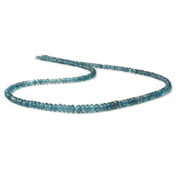 4-4.5mm London Blue Topaz faceted rondelles 18 inch 155 beads AA (ONLINE ORDER ONLY)