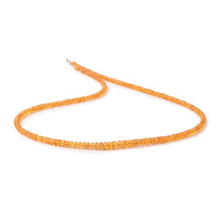 3-5mm Mandarin Garnet Faceted Rondelle Beads 18.75 inch 218 pieces AAA (ONLINE ORDER ONLY)