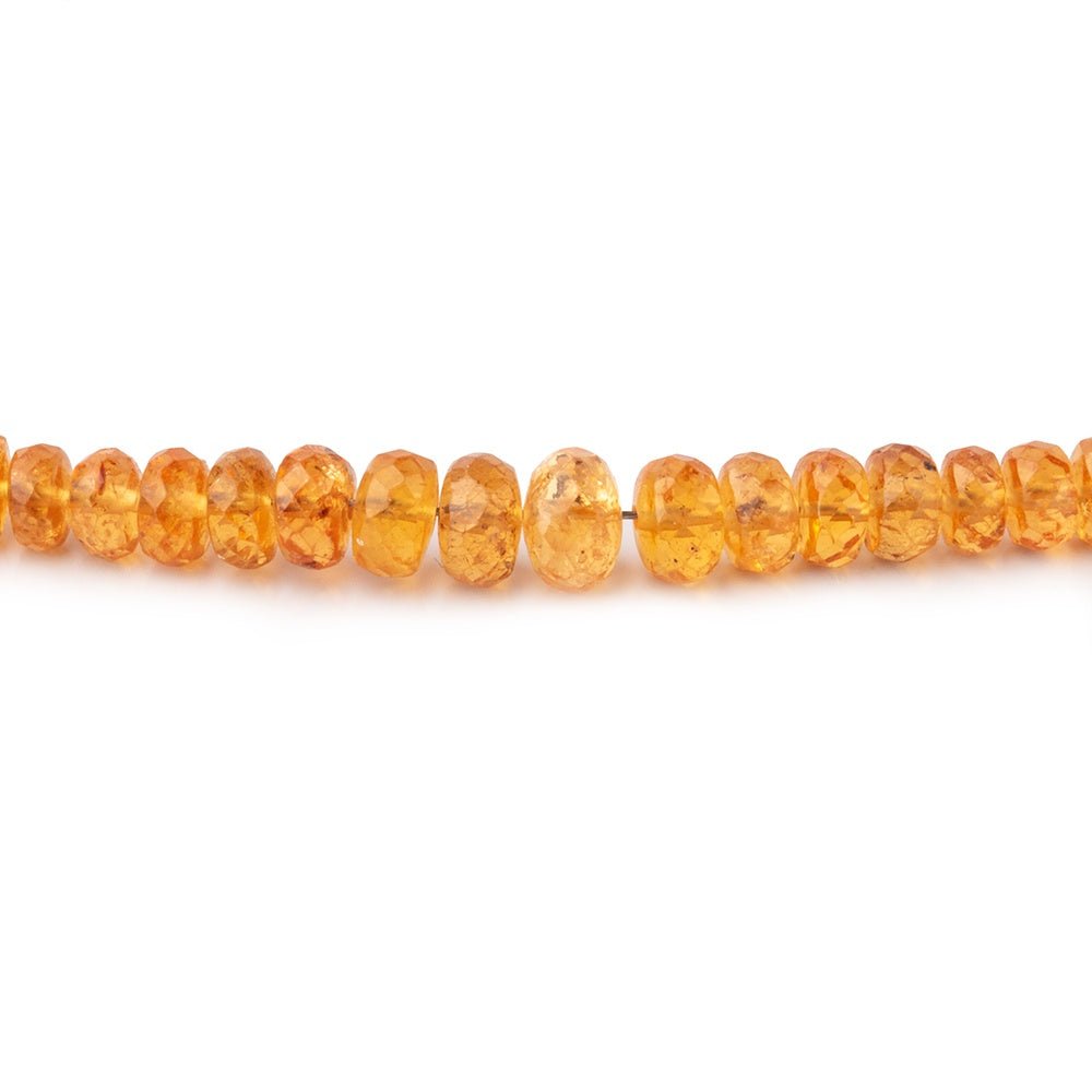 3-5mm Mandarin Garnet Faceted Rondelle Beads 18.75 inch 218 pieces AAA (ONLINE ORDER ONLY)