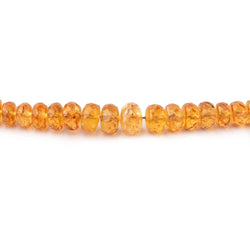 3-5mm Mandarin Garnet Faceted Rondelle Beads 18.75 inch 218 pieces AAA (ONLINE ORDER ONLY)