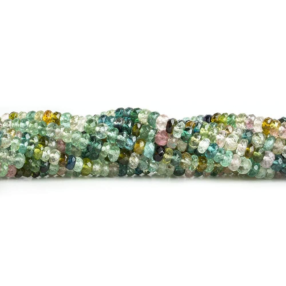 3mm Multi Color Tourmaline Faceted Rondelle (ONLINE ORDER ONLY)