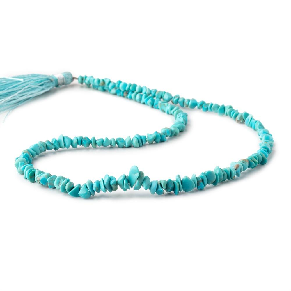 3-5mm Persian Turquoise plain nugget chip beads 14 inch 170 pieces (ONLINE ORDER ONLY)