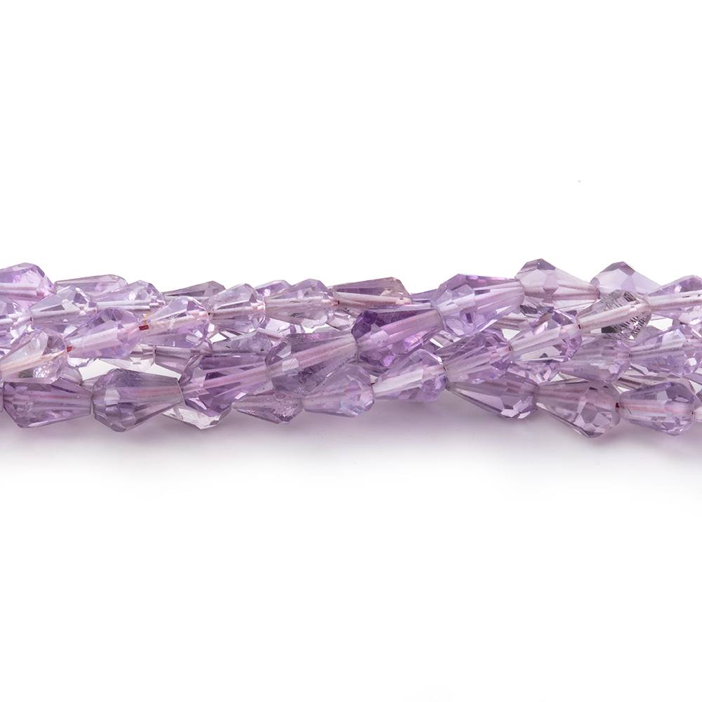 3-5mm Pink Amethyst Straight Drilled Faceted Tear Drop Beads 14.5 inch 58 pieces (ONLINE ORDER ONLY)