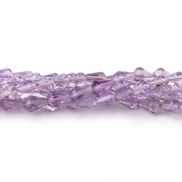 3-5mm Pink Amethyst Straight Drilled Faceted Tear Drop Beads 14.5 inch 58 pieces (ONLINE ORDER ONLY)
