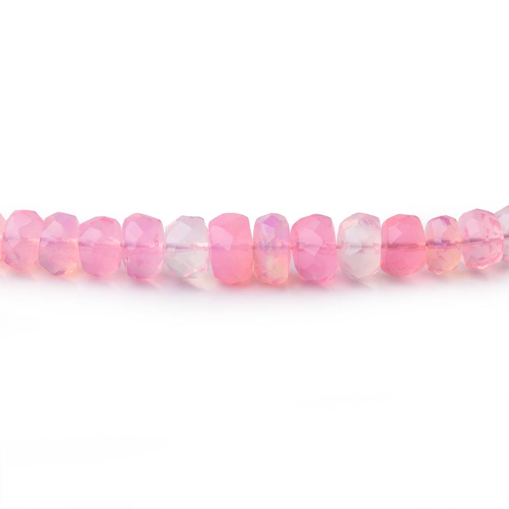 3-5mm Pink Ethiopian Opal Faceted Rondelle Beads 16 inch 169 pieces (ONLINE ORDER ONLY)