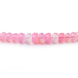3-5mm Pink Ethiopian Opal Faceted Rondelle Beads 16 inch 169 pieces (ONLINE ORDER ONLY)