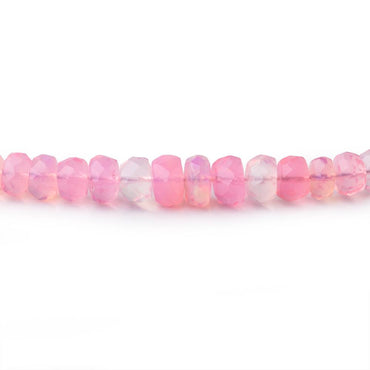 3-5mm Pink Ethiopian Opal Faceted Rondelle Beads 16 inch 169 pieces (ONLINE ORDER ONLY)