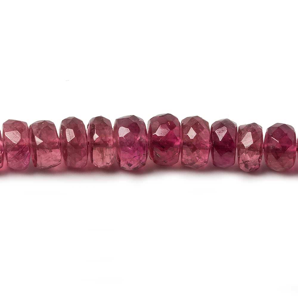 3-5mm Pink Tourmaline faceted rondelle beads 16 inch 160 pieces (ONLINE ORDER ONLY)