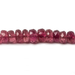 3-5mm Pink Tourmaline faceted rondelle beads 16 inch 160 pieces (ONLINE ORDER ONLY)