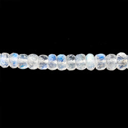 3mm Rainbow Moonstone Faceted Rondelle Beads 13 inch 126 pieces (ONLINE ORDER ONLY)