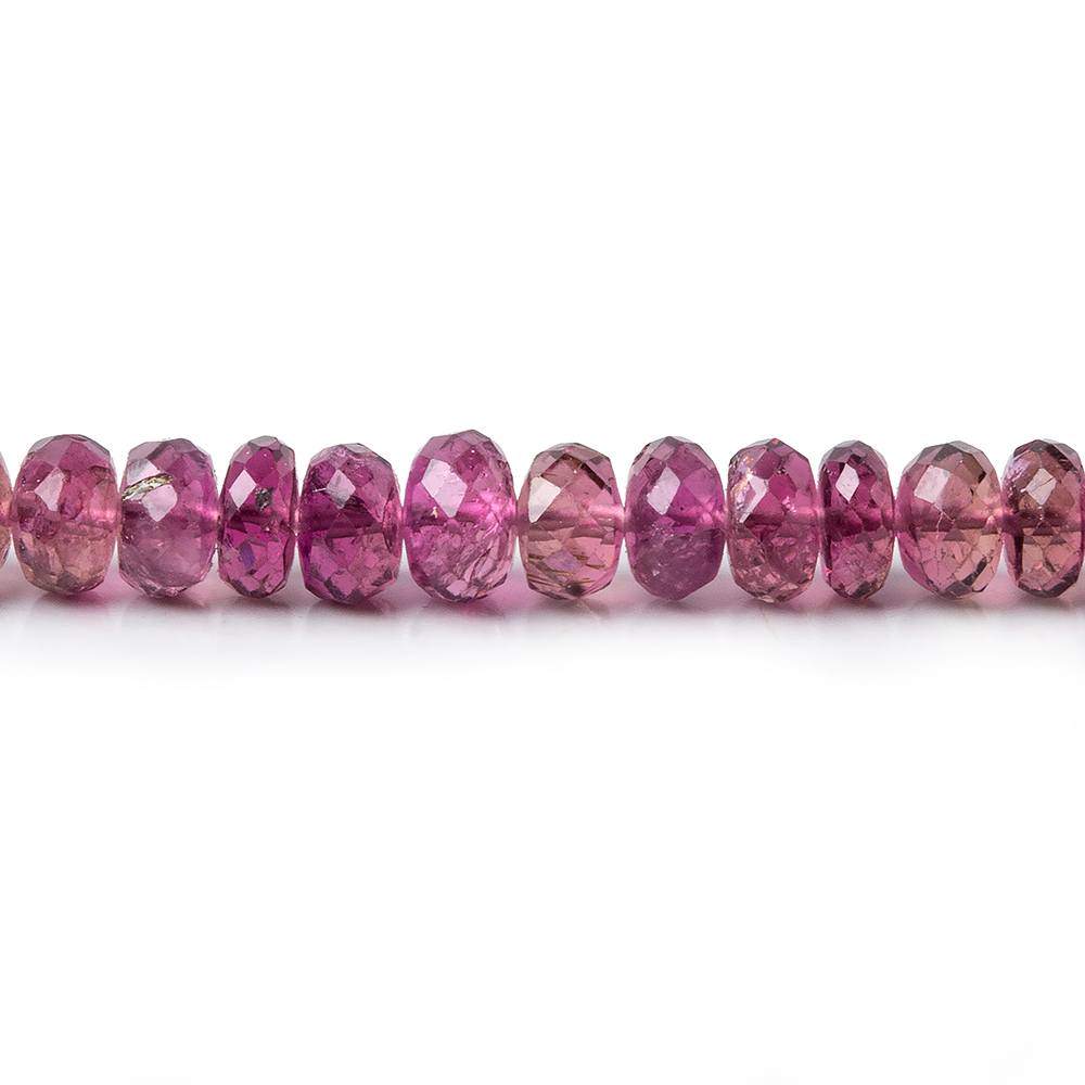 3-5mm Rubelite Tourmaline Faceted Rondelle Beads 20 inch 190 pcs AA Grade (ONLINE ORDER ONLY)