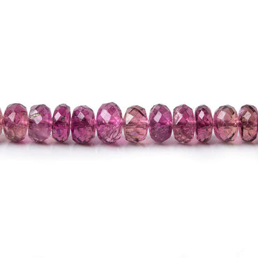 3-5mm Rubelite Tourmaline Faceted Rondelle Beads 20 inch 190 pcs AA Grade (ONLINE ORDER ONLY)