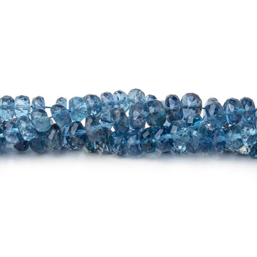 3-5mm Santa Maria Aquamarine Faceted Rondelles 16 inch 163 Beads AAA (ONLINE ORDER ONLY)