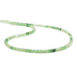 3-5mm Shaded Tsavorite Garnet faceted rondelle beads 16 inch 200 beads (ONLINE ORDER ONLY)