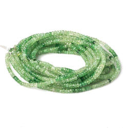 3-5mm Shaded Tsavorite Garnet faceted rondelle beads 16 inch 200 beads (ONLINE ORDER ONLY)