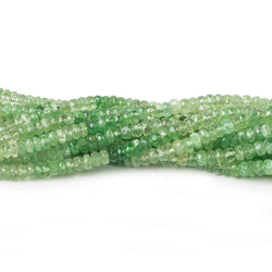 3-5mm Shaded Tsavorite Garnet faceted rondelle beads 16 inch 200 beads (ONLINE ORDER ONLY)