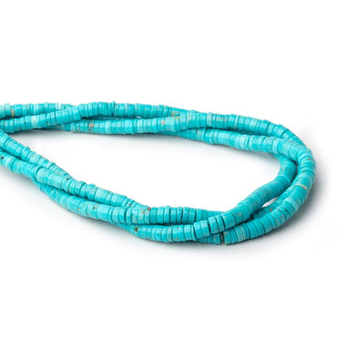 3-5mm Sleeping Beauty Turquoise Plain Heishi Beads 18 inch 287 pieces (ONLINE ORDER ONLY)