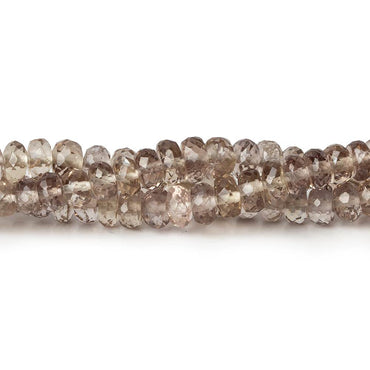 3-5mm Smoky Brown Scapolite faceted rondelles 18 inch 190 beads AAA (ONLINE ORDER ONLY)