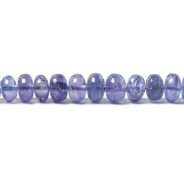 3 - 5mm Tanzanite Plain Rondelle Beads 13 inch 137 pieces (ONLINE ORDER ONLY)
