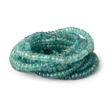 3-5mm Teal Green Kyanite Faceted Rondelle Beads 16 inch 159 pieces AA (ONLINE ORDER ONLY)