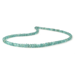 3-5mm Teal Green Kyanite Faceted Rondelle Beads 16 inch 159 pieces AA (ONLINE ORDER ONLY)