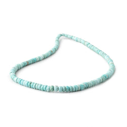 3-5mm Turquoise Faceted Rondelle Beads 16 inch 166 pieces (ONLINE ORDER ONLY)