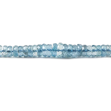 3-6.5mm Aquamarine faceted heshi beads 18 inch 265 pieces (ONLINE ORDER ONLY)