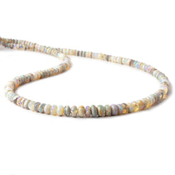 3-6.5mm Australian Opal Plain Rondelles Beads 18 inch 170 pieces A (ONLINE ORDER ONLY)