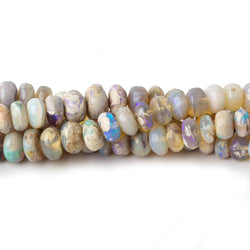 3-6.5mm Australian Opal Plain Rondelles Beads 18 inch 170 pieces A (ONLINE ORDER ONLY)