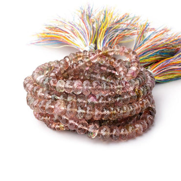3-6.5mm Multi Color Tourmaline Faceted Rondelle Beads 15 inch 154 pieces (ONLINE ORDER ONLY)