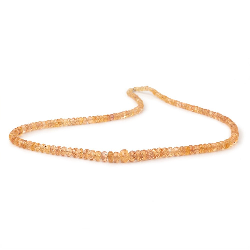 3-6.5mm Precious Topaz Faceted Rondelle Beads 16 inch 165 pieces AA (ONLINE ORDER ONLY)