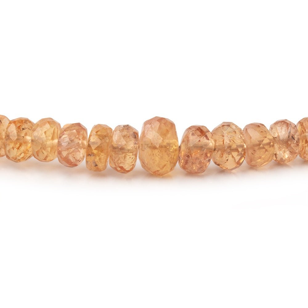3-6.5mm Precious Topaz Faceted Rondelle Beads 16 inch 165 pieces AA (ONLINE ORDER ONLY)