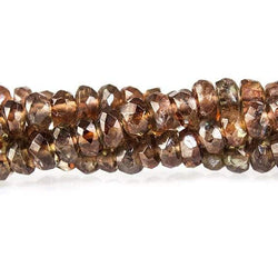 3-6mm Andalusite faceted rondelle Beads 15 inch 202 pieces (ONLINE ORDER ONLY)
