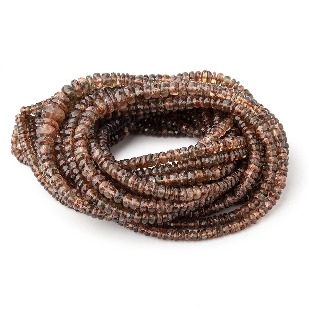 3-6mm Andalusite Faceted Rondelle Beads 16 inch 200 pieces (ONLINE ORDER ONLY)