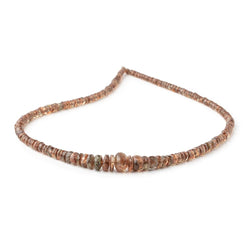 3-6mm Andalusite Faceted Rondelle Beads 16 inch 200 pieces (ONLINE ORDER ONLY)