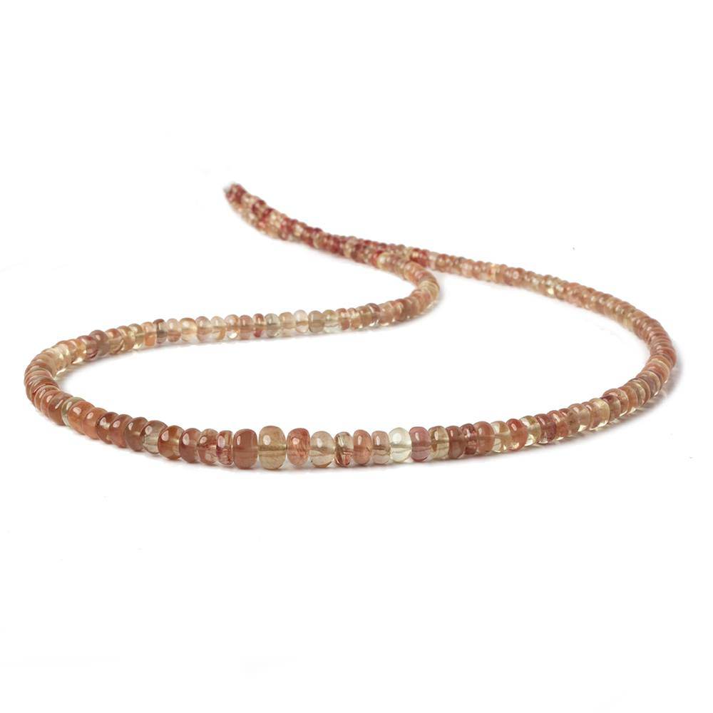 3-6mm Andesine plain rondelle beads 18 inch 180 pieces (ONLINE ORDER ONLY)