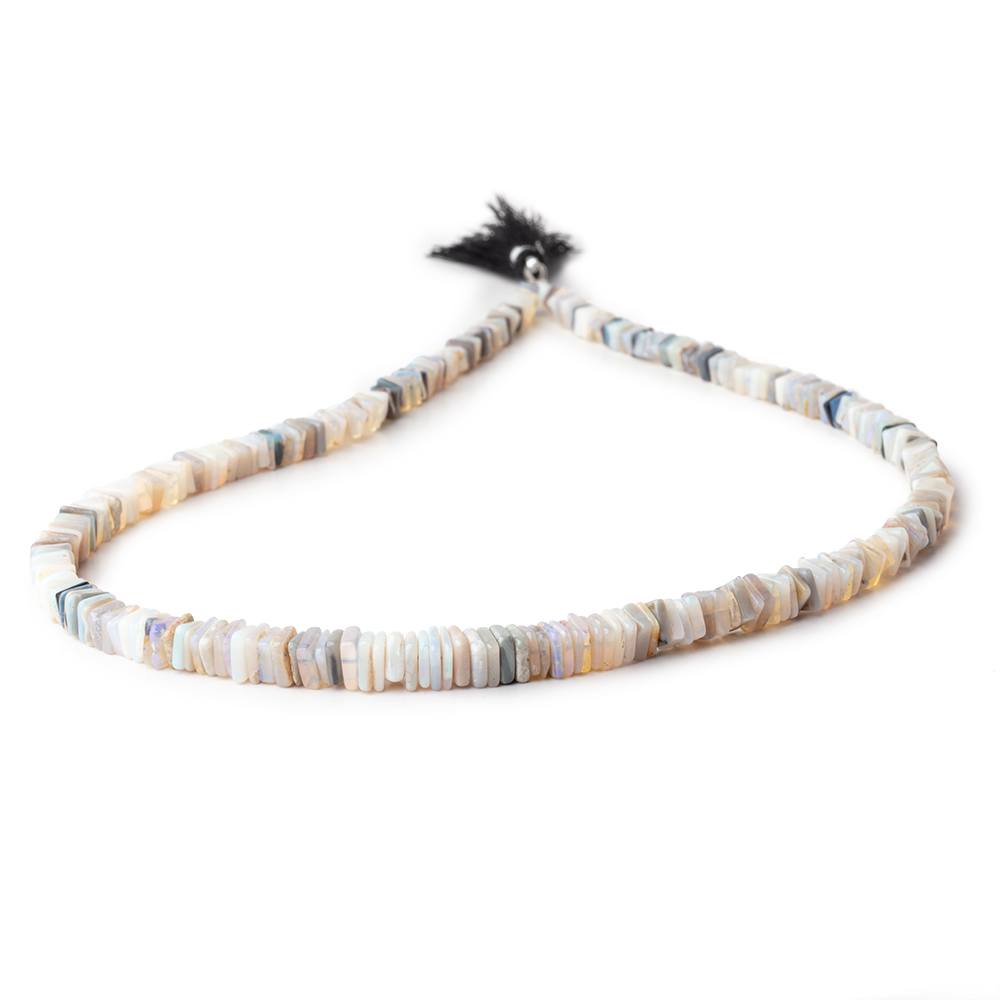 3-6mm Australian Opal Square Plain Heshi Beads 16 inch 270 pieces (ONLINE ORDER ONLY)