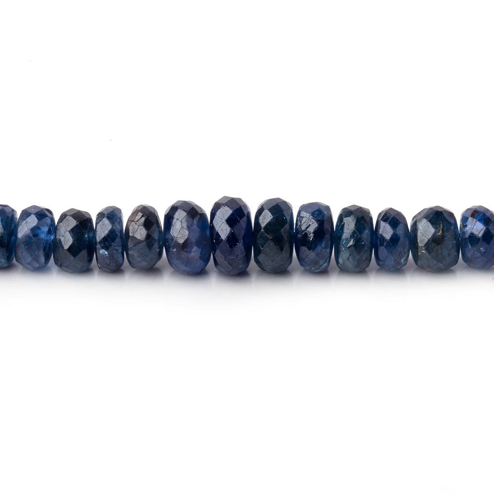 3-6mm Blue Sapphire Faceted Rondelle Beads 16 inch 151 pieces (ONLINE ORDER ONLY)