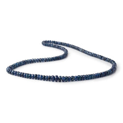 3-6mm Blue Sapphire Faceted Rondelle Beads 16 inch 151 pieces (ONLINE ORDER ONLY)