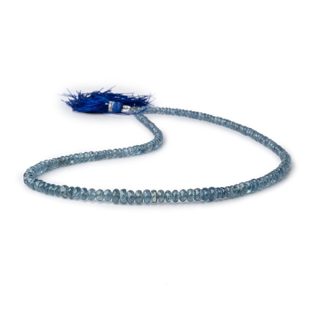 3-6mm Blue Sapphire Faceted Rondelle Beads 16 inch 169 pieces AA (ONLINE ORDER ONLY)